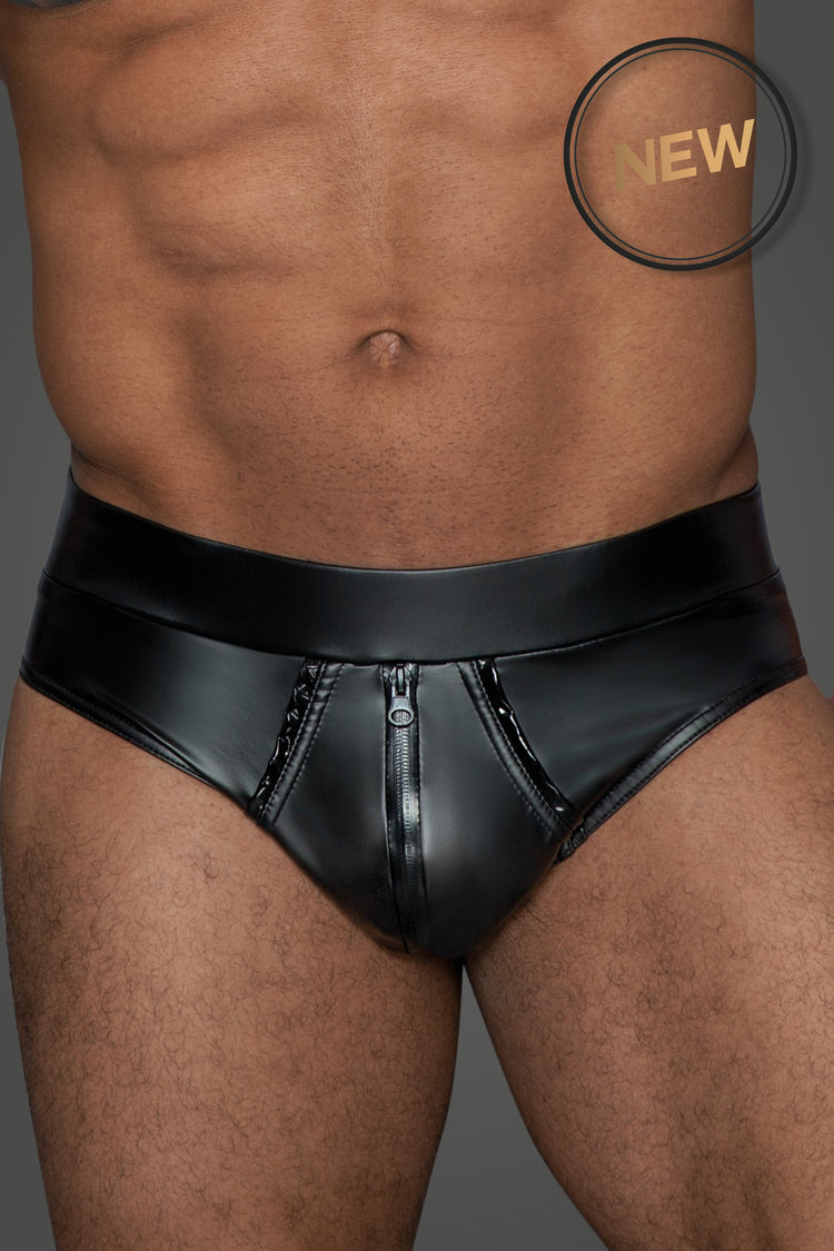 PVC Shorts with Continous Zipper close up